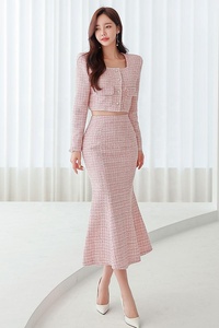 Set Due Pezzi Invernale: Giacca Elegante e Gonna a Tubino alla Moda per Donna - Product Image 6