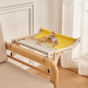 Adjustable Cat <b>Bed</b> Perch Hammock Lounge Seat for Sofa Chair Desk Armrest Indoor Use Pet <b>Nest</b> <b>Bed</b> Hanging Perch Shelf Hammock - Product Image 1