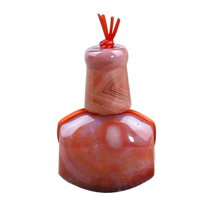 Natural <b>Red</b> Agate Loose Beads Mixed Shapes For <b>Bracelet</b> Making Stone Beads With Pearlescent Treatment - Product Image 4