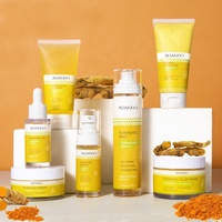 Coffret de Soins Visage Anti-Acné et Éclaircissant Naturel au Curcuma Ayurvédique, Vitamine C et Acide Hyaluronique pour Adultes – Marque Blanche