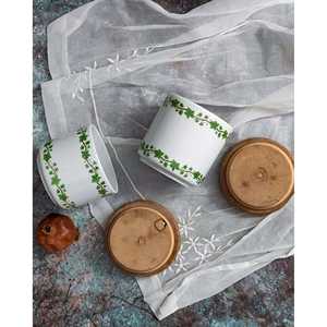 Par de Frascos de Porcelana de Diseño Clásico con Tapas de Silicona, Botellas de Almacenamiento Ecológicas para Alimentos, Accesorios de Cocina, Fiestas - Product Image 4