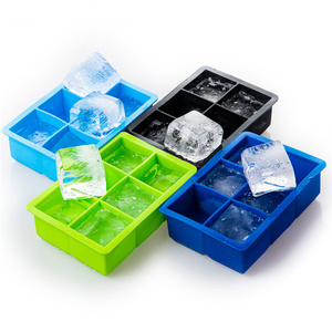 Plateau en silicone pour glaçons à 6/8/12 cavités, facile à démouler, pour whisky et cocktails, vente en gros - Product Image 1