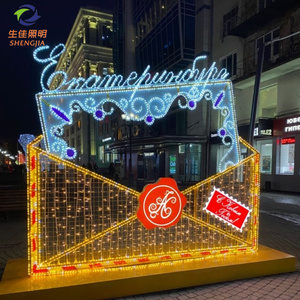 GardenS <span class=keywords><strong>Treet</strong></span> Nouveau design de lumières LED en forme de cadre photo, étanches IP65, pour usage extérieur, lumières de Noël, couleurs RGB - Product Image 4