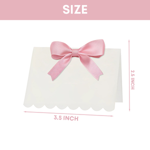 Decoración de Fiesta de Cumpleaños con Temática de Lazo Xieli, Tarjeta de Papel Personalizada con Nombre y Lazo - Product Image 3