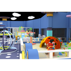 Macaron Theme Naughty Castle Kids Soft Play Sets Play House Games Plastic <b>Slide</b> <b>Indoor</b> Playground White Ball Pit - Product Image 4