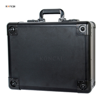 Valise de maquillage télescopique de style national en aluminium durable, chariot de coiffure, boîte de maquillage, fermeture à rabat