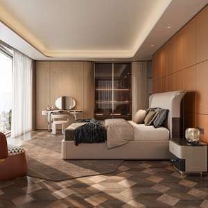 Moment Light Luxury Dressing <b>Table</b> Cloakroom Italian Villa Designer Makeup <b>Table</b> <b>Bed</b> End High-end B Made in China Moment L - Product Image 1