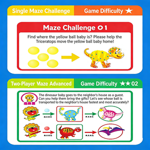 Giocattoli Educativi <span class=keywords><strong>Montessori</strong></span> con Labirinto Magnetico, Giochi per lo Sviluppo Intellettuale e l'Apprendimento Precoce per Bambini - Product Image 4