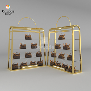 Estantes de Exhibición para Bolsos y Carteras Personalizados |   Accesorios Modernos para Bolsas de Compra |   Estanterías de Pared para Tiendas |   Diseño de Interiores de <span class=keywords><strong>Boutique</strong></span> - Product Image 2