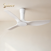 Ventilateur de plafond moderne au design minimaliste de 56 pouces, commande mécanique, moteur DC, fonctionnement silencieux, ventilateur électrique pour villa, directement de l'usine