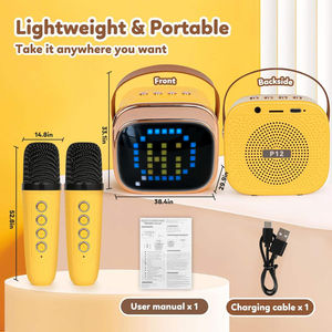 ระบบเสียงคาราโอเกะขั้นสูง <span class=keywords><strong>ลำโพง</strong></span>ไฟ RGB ไมโครโฟน 2 ตัว <span class=keywords><strong>ลำโพง</strong></span>แบบแถวขั้นสูง หน้าจอ แหล่งจ่ายไฟ แบตเตอรี่ - Product Image 6