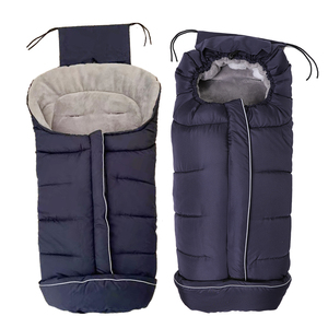 Accessoires de poussette pour bébé personnalisés, chauds pour l'hiver, gigoteuse pour bébé d'extérieur, coussin épaissi, fermeture éclair, couvre-pieds tendance - Product Image 5