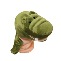 Marionnette à main en forme d'ours, jouet en peluche avec gants, bouche mobile/ouvrable, poupée en coton PP pour l'interaction parent-enfant en maternelle