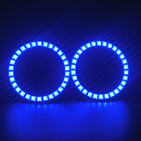 Feu de brouillard général LED yeux d'ange blanc avec lentille 12v feux diurnes éclairage de voiture