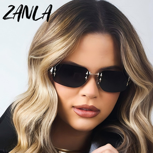 2025 Nueva <span class=keywords><strong>Vogue</strong></span> <span class=keywords><strong>Y2K</strong></span> sin montura cuadrado gradiente estrella decoración sin marco gafas de sol mujeres diseñador moda Punk Metal gafas sombras - Product Image 4