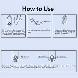 Dispositivo Portátil de Microcorriente para Ayudar a Dormir, Terapia de Pulsos Inteligente USB, Alivio del Insomnio y la Ansiedad, Clips para Orejas para Usar en el Auto, el Hogar, al Aire Libre y en Hoteles - Product Image 4
