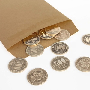 Contoh gratis amplop koin kecil kertas <span class=keywords><strong>Kraft</strong></span> amplop uang merekat sendiri - Product Image 2
