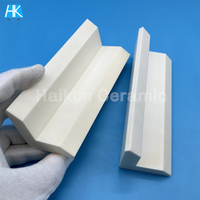 Composant structurel en céramique d'alumine résistant à l'usure en forme de L, barre de protection d'angle en Al2O3 haute dureté