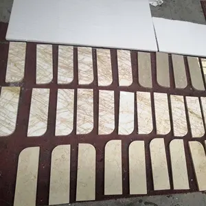 Light Emperador Marble Flooring Border Designs