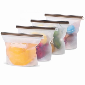 100% silicone reusable fresh food bag,reusable silicone food preservation bag
