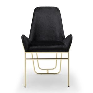 Silla de Comedor Moderna de Lujo Rosse Lena, Patas de Acero Inoxidable, Tapizada, Muebles Minimalistas para el Hogar y la Oficina, Turquía - Product Image 1