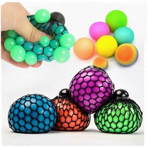 Nouvelle balle anti-stress TPR pour adultes et enfants de 5 à 7 ans, jouet pour soulager l'anxiété et le stress avec texture, couleur personnalisée - Product Image 1