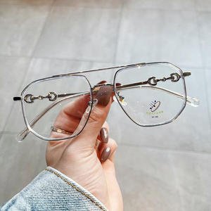 Gafas Qianai Rectangulares Anti Luz Azul para Hombre, Montura de Puente Medio, Lentes AC con Lentes Graduadas para Uso en Computadora - Product Image 5