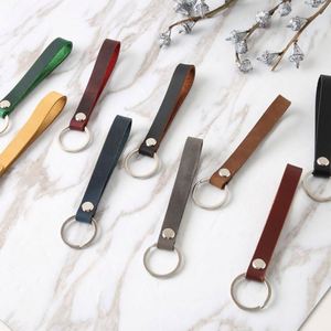 ที่ใส่กุญแจรถสำหรับบ้านและรถยนต์ สำหรับผู้หญิงและผู้ชาย พวงกุญแจหนังวินเทจ - Product Image 5