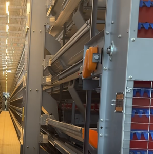 Cage à poules automatique à faible bruit pour élevage avicole, équipement d'élevage <span class=keywords><strong>de</strong></span> volailles entièrement automatique pour ferme - Product Image 1