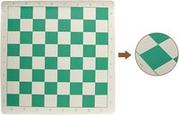 Jeux d'échecs de voyage de 20 pouces pour tournoi, jeu d'échecs portable en vinyle pour débutants, jeu de société dans un tube de transport, jeux de société pour la famille