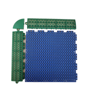 Baldosas Modulares de PP para Canchas de Baloncesto/Bádminton, Pisos Deportivos Móviles para Exteriores