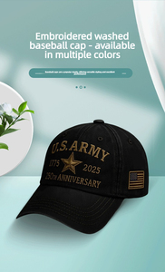 New Embroidered Baseball <strong>Hat</strong> Trendy Brand Retro Washed Duck Tongue <strong>Hat</strong> Sunshade and Sunscreen <strong>Hat</strong> for Men and Women - Product Image 4