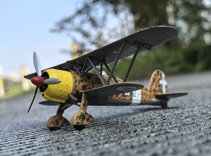 Modellini di Aerei della Seconda Guerra Mondiale 1/72, Caccia Fiat CR.42 Biplano 1:72, Kit Modellini di Aerei Italiani in Metallo Pressofuso - Product Image 3