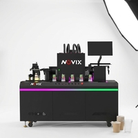 Impresora Digital de Plástico con Tinta UV NOVIX, Pulverización Lateral de Una Sola Pasada para Imprimir Loncheras de Plástico
