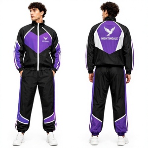 Zip up Jacket Windproof Joggers Nylon <b>Wind</b> <b>Breaker</b> Cargo Pants Sweat Pant Tracksuit Unisex Jogging Suits Set - Product Image 1