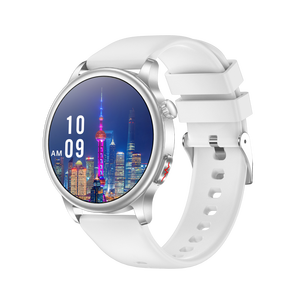 <span class=keywords><strong>Smartwatch</strong></span> E300 <span class=keywords><strong>Silver</strong></span> con Schermo AMOLED Rotondo da 1,43 Pollici, Monitoraggio ECG, Fitness Tracker, Frequenza Cardiaca e Pressione Sanguigna - Product Image 5