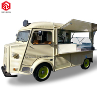 Camion de nourriture électrique vintage, camion de crème glacée mobile à vendre, stand de hot-dogs, restaurant mobile, camion de cuisine, chariot à café électrique