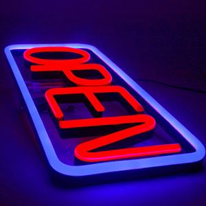 Señal de tienda abierta para abrir y cerrar letreros, iluminación colgante de negocios, 24 horas - Product Image 2