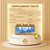 Complément Premium de Calcium Liquide en Gélules Molles avec Vitamine D3 pour le Soutien de la Solidité Osseuse et une Absorption Optimale pour les Seniors et Adultes – Disponible
