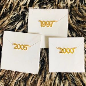 Bracelets de cheville en acier inoxydable pour femmes, numéro d'année en vieux anglais, 1995, bracelet de cheville en or, chaîne de pied, cadeau de bijoux d'Halloween - Product Image 3