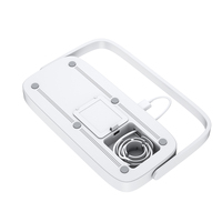Pour iPhone Chargeur Rapide 4 en 1 Chargeur Sans Fil Multi Fonction 15W Chargeur Sans Fil Portable avec LED Lecture Veilleuse