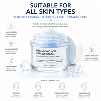 Crème Visage Hydratante Anti-Âge Repulpante Éclaircissante à l'Acide Hyaluronique, au Squalane et au Complexe de Céramides Format Voyage