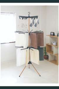 <span class=keywords><strong>Cintres</strong></span> à linge à 3 niveaux, fourniture d'usine, <span class=keywords><strong>parapluie</strong></span>, sèche-linge, cheval, cintre pliant - Product Image 3