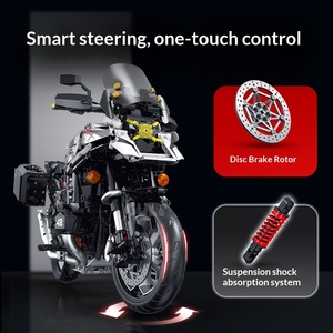 Blocs de construction de moto <span class=keywords><strong>Guli</strong></span> 60548 1:5 BM-R1300GS, modèle éducatif de difficulté élevée, jouets pour enfants - Product Image 3
