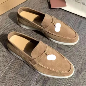 <span class=keywords><strong>Scarpe</strong></span> Casual da <span class=keywords><strong>Uomo</strong></span> in Vera Pelle di Vacchetta, Nuova Moda, Mocassini in Pelle Scamosciata Senza Lacci - Product Image 2