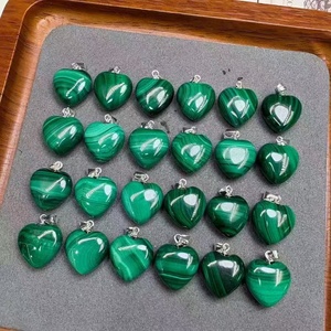 Pierres de guérison spirituelle, malachite naturelle, pendentif en argent sterling 925 en forme de cœur, <span class=keywords><strong>pour</strong></span> lutter contre <span class=keywords><strong>le</strong></span> <span class=keywords><strong>stress</strong></span> <span class=keywords><strong>et</strong></span> <span class=keywords><strong>l</strong></span>'<span class=keywords><strong>anxiété</strong></span> - Product Image 5