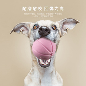 Sound Dog Chew Stick Pet Bite Food Dispensing <b>Toy</b> TPR Dental Cleaning <b>Ball</b> - Product Image 1