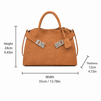 Sac à main de qualité pour femme en cuir suédé, sac à bandoulière de créateur, sac vintage à porter en travers du corps, vente en gros, MOQ 20 pièces, prix d'usine