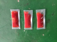Machine d'emballage liquide à trois côtés scellés Continuons System 3 pour sauce tomate, shampoing, produits de soin de la peau, huile, etc.