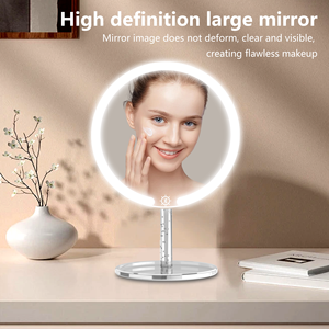 New Bluetood-kích hoạt LED chiếu sáng máy tính để bàn mỹ phẩm trang điểm gương - Product Image 5